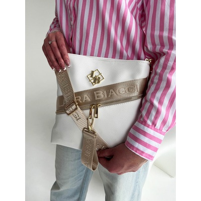 Laura Biaggi Biela crossbody kabelka