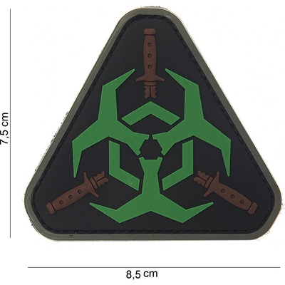 Gumová nášivka 101 Inc Outbreak Response - zelená