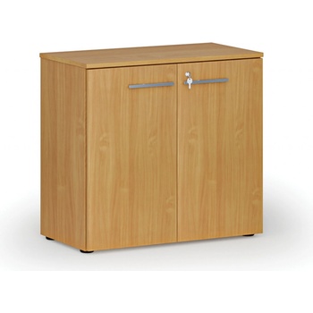 Primo Kancelářská skříň s dveřmi WOOD, 740 x 800 x 420 mm, buk