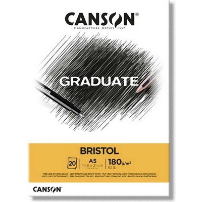 Canson Skicák Graduate Bristol na kresbu a skici 180g m2 20ks A4