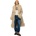SUPERDRY Палто Superdry Long Afghan coat - Beige (Taupe)
