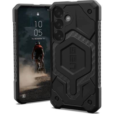 Urban Armor Gear Gear Monarch Pro Case - удароустойчив хибриден кейс с MagSafe за Samsung Galaxy S25 (черен-карбон)