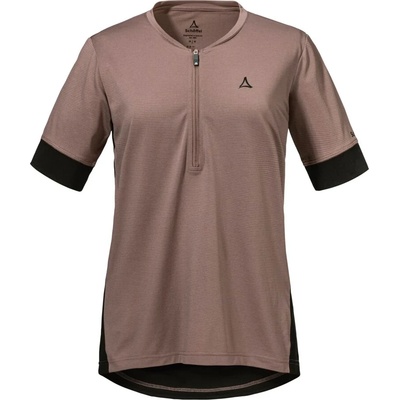 Schöffel Дамска фланелка с къс ръкав за колоездене Schöffel Women's Shirt Style Pinega Cycling jersey - Twilight Mauve - размер 44 (EU) (156-2326-0316)
