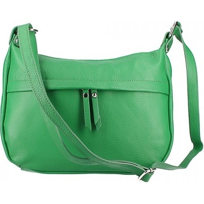 Made In Italy kožená kabelka na rameno 392 zelená