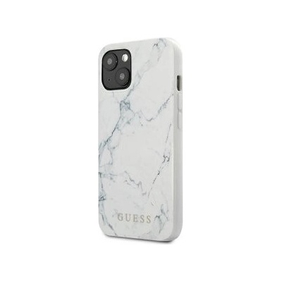 Púzdro Guess iPhone 13 mini Marble biele