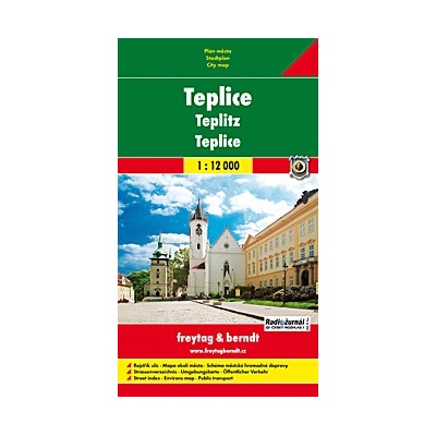 Plán města Teplice měkká