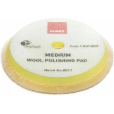 Rupes Fine Wool Pad Yellow 180 mm