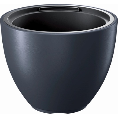 Prosperplast Květináč s vkladem HEOS antracit 39,5 cm