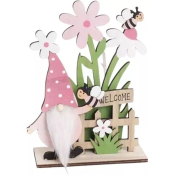 QX Декорация със цветя, фея - 19 x 13 см (65394)