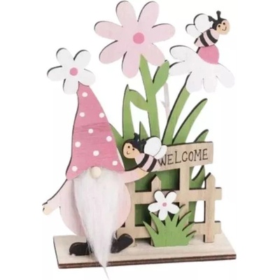 QX Декорация със цветя, фея - 19 x 13 см (65394)