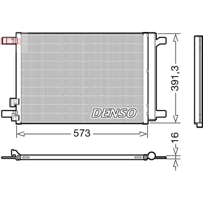 Kondenzátor klimatizace DENSO DCN32066