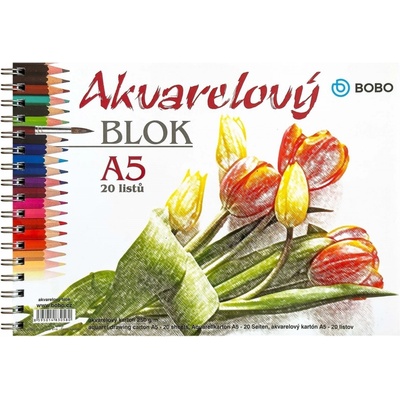 Bobo Watercolour Pad Skicár 20 A5 250 g