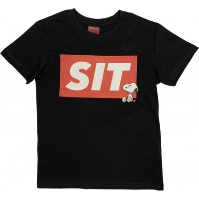 EPlus tričko Snoopy čierne