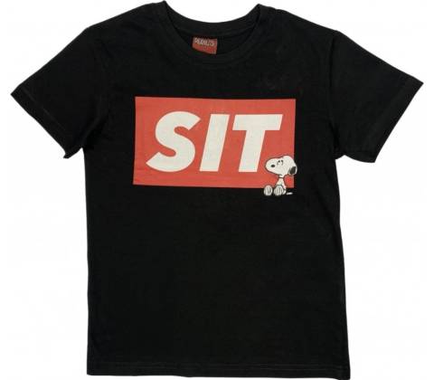 EPlus tričko Snoopy čierne
