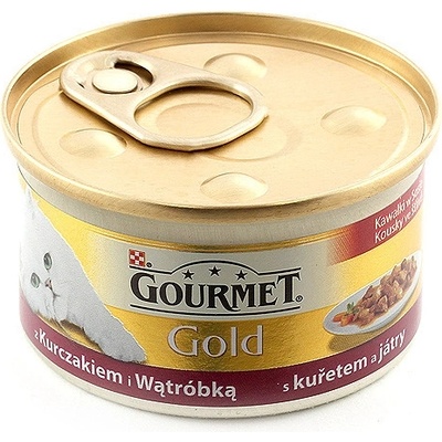 Gourmet Gold Cat kuřecí s játry ve šťávě 85 g