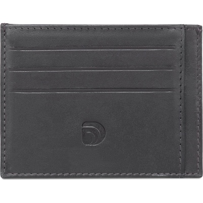 Delis Калъф за карти, унисекс, Achim PT1195, естествена кожа, черен (PT1195)
