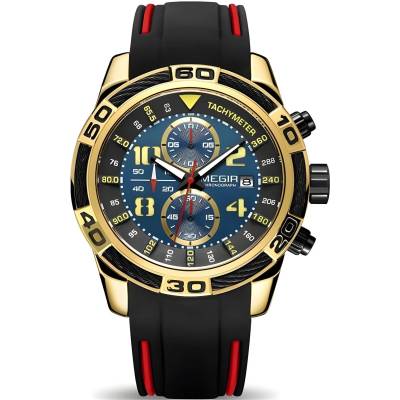 MEGIR Часовници megir la-38553 - Златен / Черен kp38553 (la-38553)