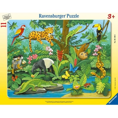 Ravensburger Zvieratá v dažďovom pralese 11 dielov