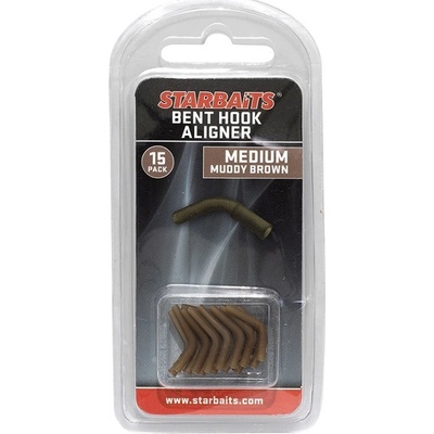 Starbaits Bent Hook Medium 15ks Hnedá Rovnátko