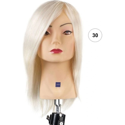 Labor Pro Cvičná hlava 100% angora ultra blond délka vlasů 30 cm vysoká hustota