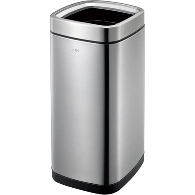 EKO 35 л. квадратен открит кош за отпадъци цвят матиран инокс ЕКО от серия laguna (eko908835matts/s)