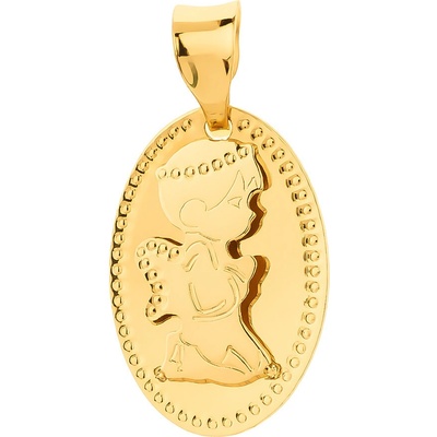 Argento Zlatý přívěsek anděl 8A155