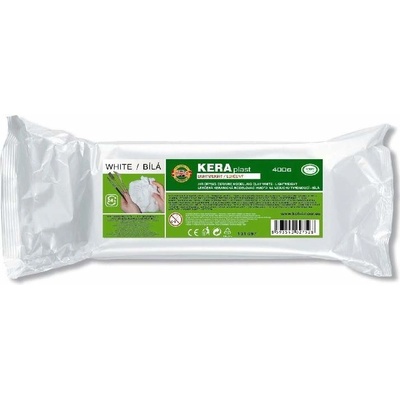KOH-I-NOOR modelovací hmota KERAPLAST lehčený bílá 130 g.