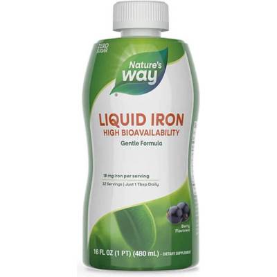 Nature's Way Liquid Iron, Боровинка, 480 ml, Nature's Way
