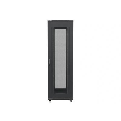 Lanberg Шкаф Lanberg 19" свободно стоящ 42U/800x1000 (плосък пакет) с мрежеста врата черен (FF01-8042-23B)
