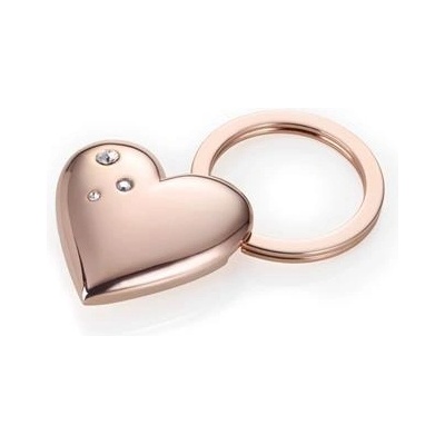 TROIKA Ключодържател с кристали SWAROVSKI, TROIKA, "Girls Best Friend Rosy" Shiny KR15-32/RG (KR15-32/RG)