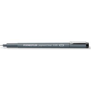 STAEDTLER Fineliner пигментен лайнер 0, 05 мм черен (308 005-9)