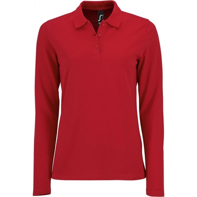 SOĽS Perfect Lsl Women Dámske polo tričko dlhý rukáv SL02083 Red