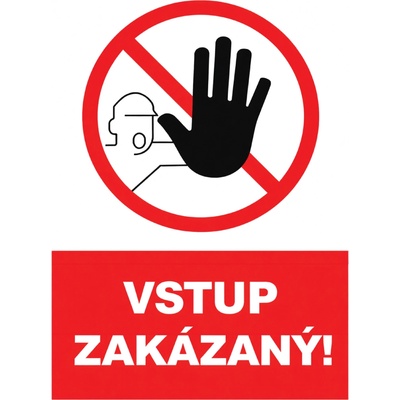 PHT a.s. Samolepka Vstup zakázaný