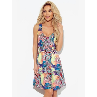 Numoco Рокля с трапецовидно деколте - Numoco Цветен десен numoco | Cheren | ЖЕНИ | XS