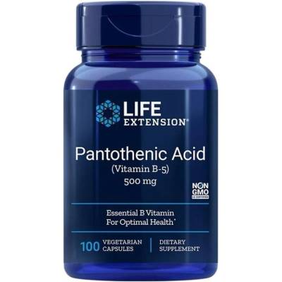 Life Extension Pantothenic Acid, 500 mg, 100 капсули, Life Extension (02028 LE)