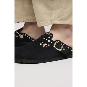Birkenstock Велурени чехли Boston Rivet
