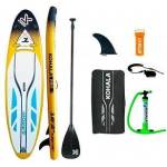 BigBuy Fun Падъл Борд Kohala Arrow 1 Жълт (310 x 81 x 15 cm) (S64107982)