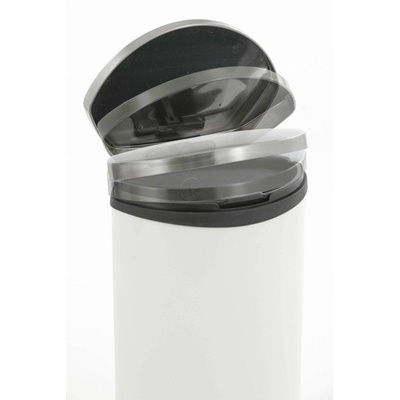 EKO-Europe EKO Кош за отпадъци с педал SHELL - 6 литра - бял (EKO 921806 - White)