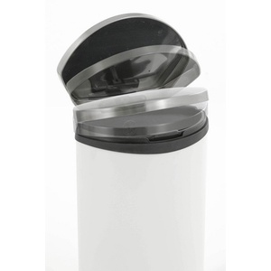 EKO-Europe EKO Кош за отпадъци с педал SHELL - 6 литра - бял (EKO 921806 - White) - luxdom