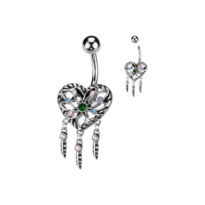 Šperky4U piercing do pupíku lapač snů WP0025