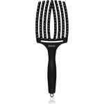 Olivia Garden Fingerbrush Combo голяма плоска четка с влакна от найлон и глиган Large
