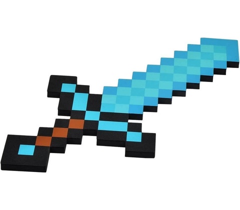 Minecraft meč malý modrý