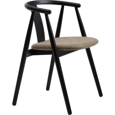 Unique Furniture Трапезен стол в черен и бежов цвят Relate - Unique Furniture (49560012)