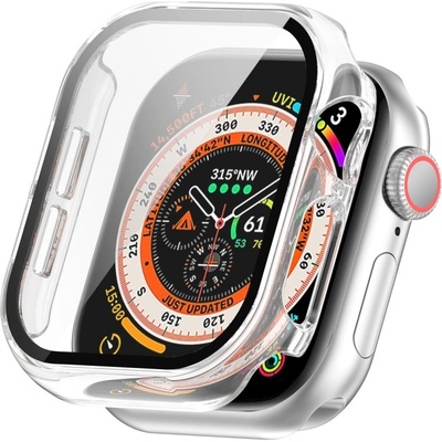 VSETKONAMOBIL 87153 PC FULL COVER Plastový kryt so sklom pre Apple Watch 10 / 11 42mm priehľadný