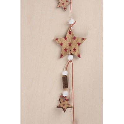 Dekoracia Woodeco XS010 Hviezdy a hviezdičky 125 cm