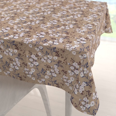 Biante ubrus PML-036 Pnoucí květiny na hnědém 90x90 cm
