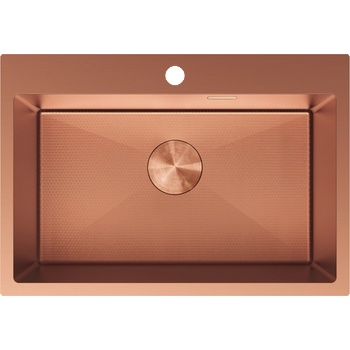 Mexen Solix мивка от неръждаема стомана 1-коморна 650 x 450 мм, мед HC - 6403651000-65HC (6403651000-65HC)