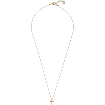Alisia Pozlátený náhrdelník so Swarovski perličkami "T" AL4258.01.920