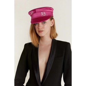 Ruslan baginskiy каскет дамски Crystal-embellished Satin Baker Boy Cap (KPC038.STN.DMD)