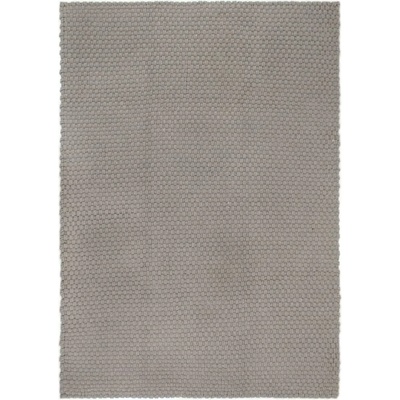 vidaXL Килим правоъгълен сив 160x230 см памук (345122)